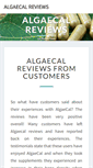 Mobile Screenshot of algaecalreviews.com